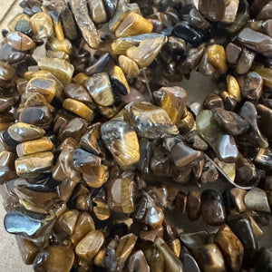 Tigers eye chip beads