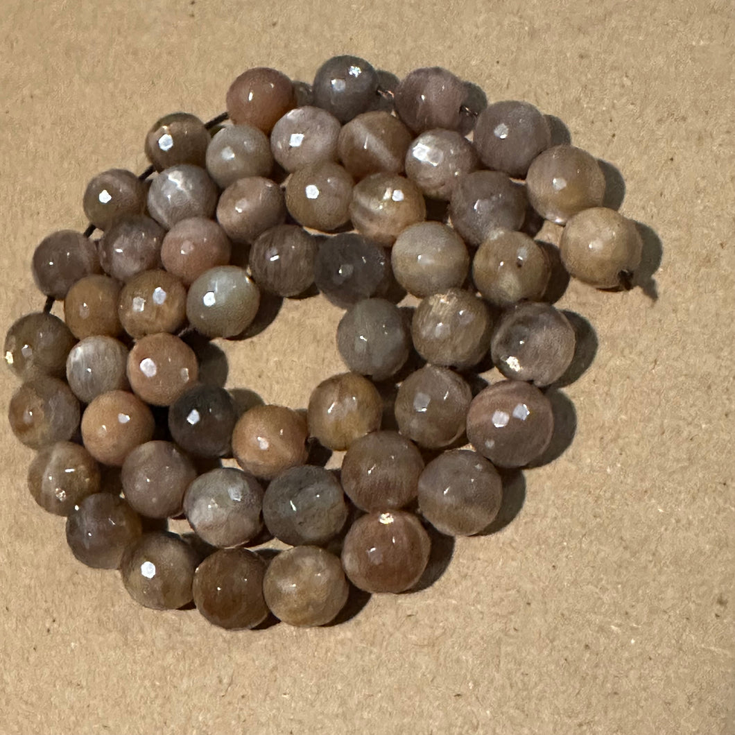Sunstone gemstone beads 8mm