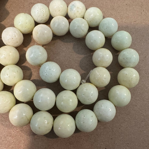 Neon yellowish beads