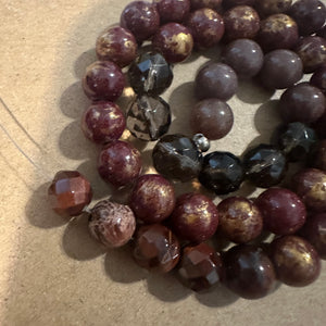 Brown mixed beads 8mm*