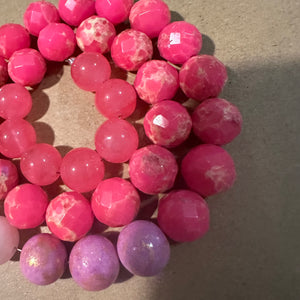 Pink mixed beads