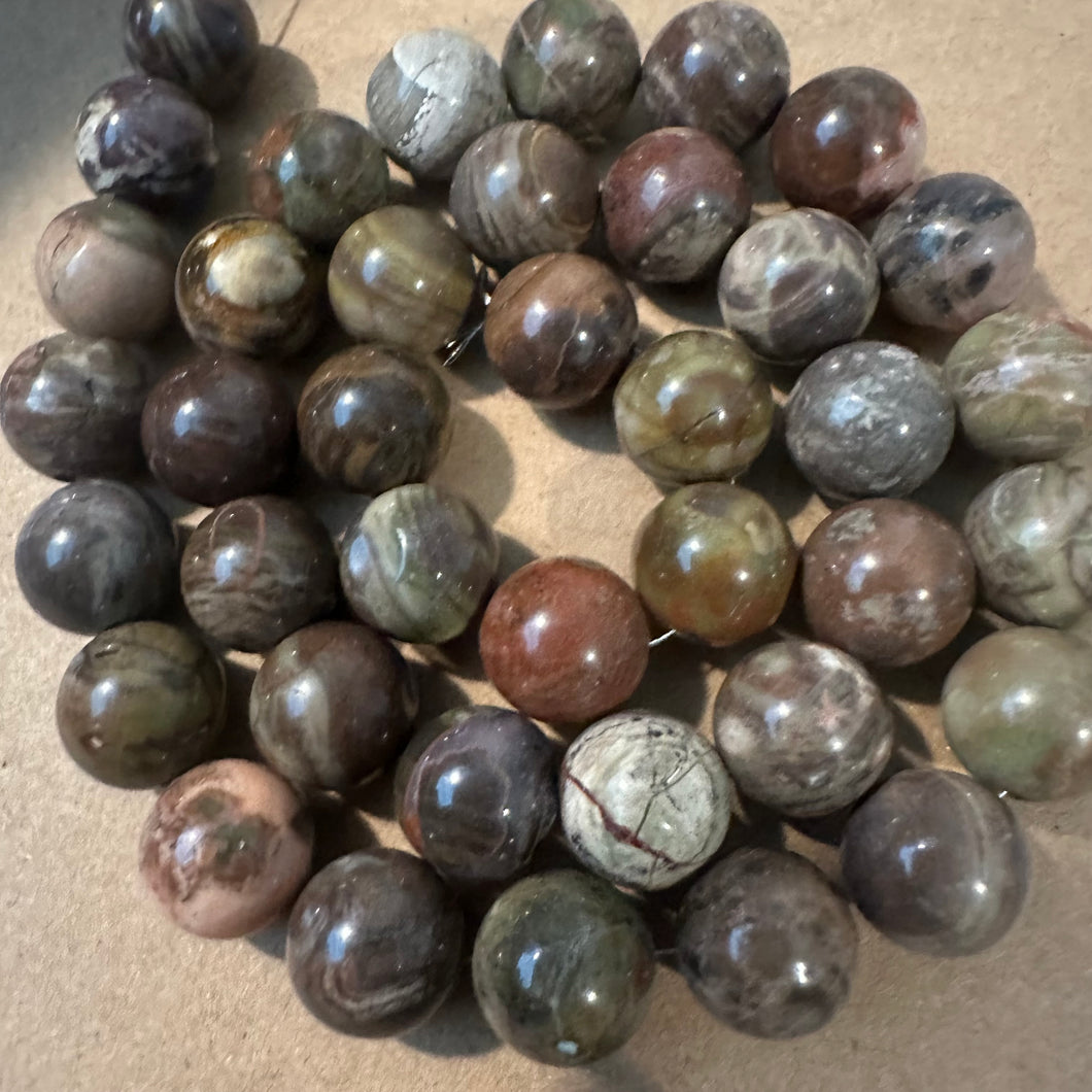 Brown Camo beads 10mm