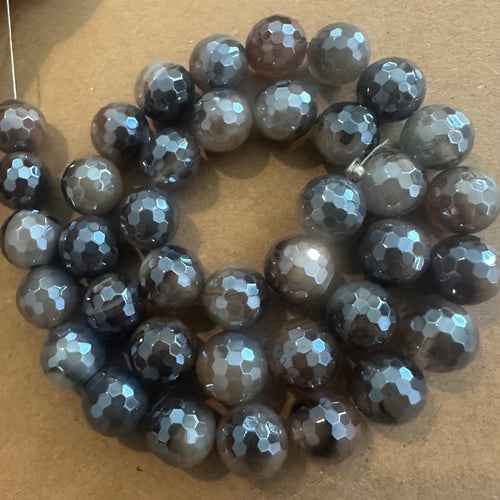 Dark brown agate beads