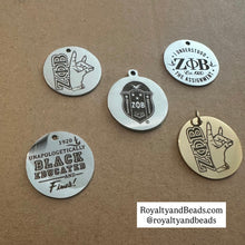 Load image into Gallery viewer, Zeta Phi Beta stainless steel charms