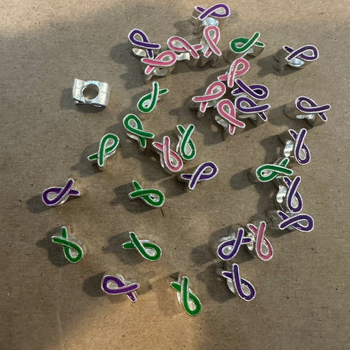 Cancer ribbon charms