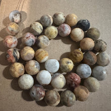 Load image into Gallery viewer, Yellow crazy agate beads