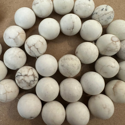 White and brown beads 12mm*