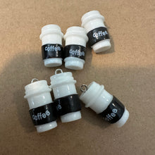 Load image into Gallery viewer, 6 coffee cup charms