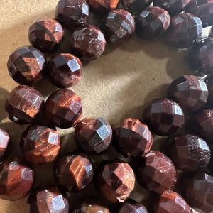 Faceted Red tigers eye