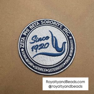 Circle Zeta Phi Beta patch