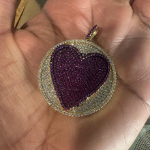 Load image into Gallery viewer, Big Pave heart charm