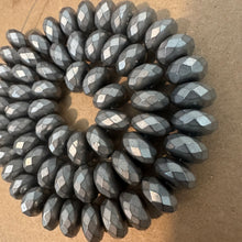 Load image into Gallery viewer, Matte silver hematite spacers