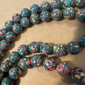 Mixed agate beads 12mm