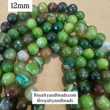Load image into Gallery viewer, Green agate beads 12mm