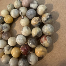 Load image into Gallery viewer, Yellow crazy agate beads
