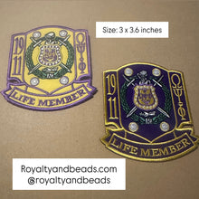 Load image into Gallery viewer, Omega Psi Phi life member patch