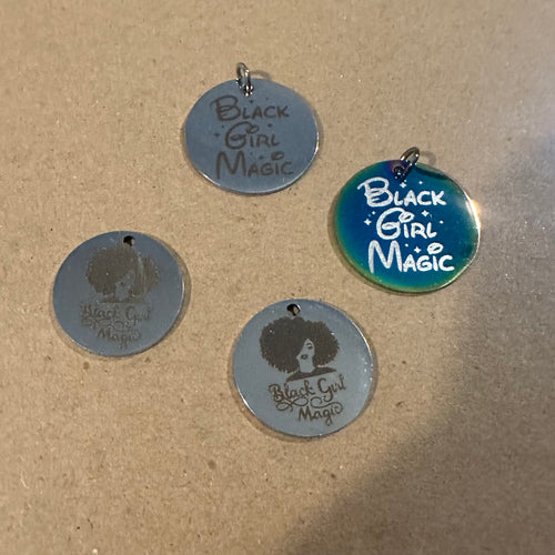 4 black girl magic charms