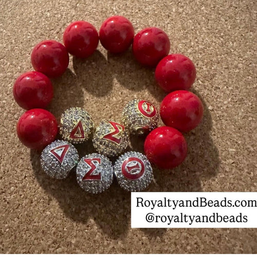 Pave Delta beads.