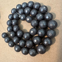 Load image into Gallery viewer, Faceted gray beads