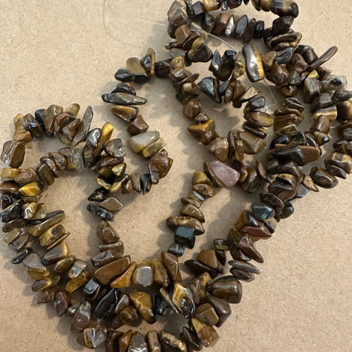 Tigers eye chip beads