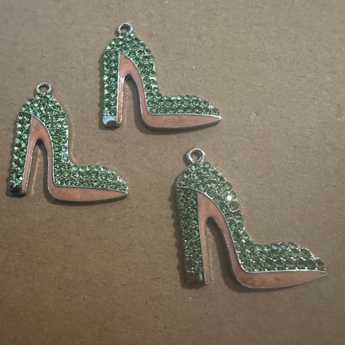 Green Heel shoe charms