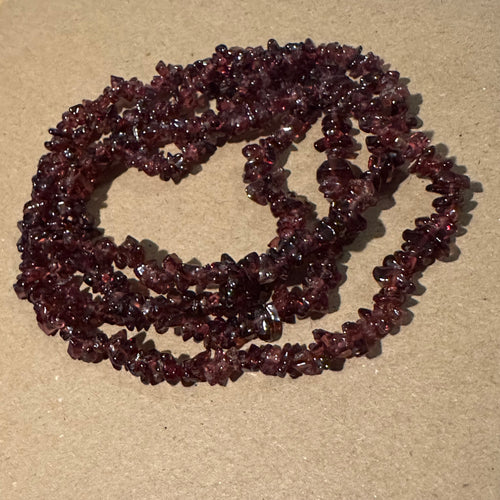 Garnett rock beads 6mm