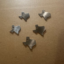 Load image into Gallery viewer, 5 silver Texas charms