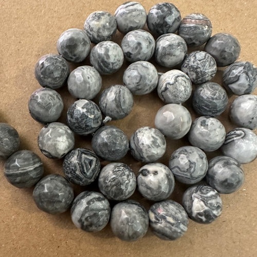 Gray jasper beads