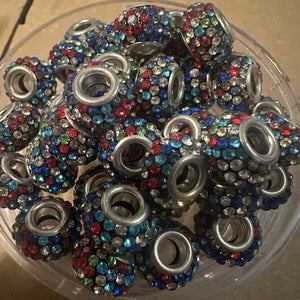 Mixed big hole beads 10mm