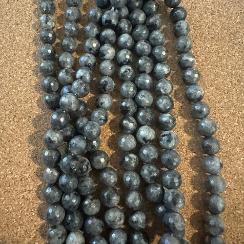 Gray Labradorite beads 8mm