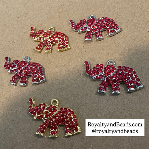 Red elephant charm.
