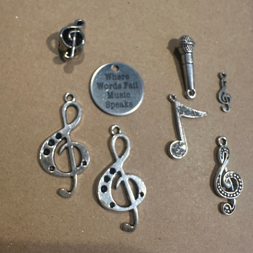 8 music charms