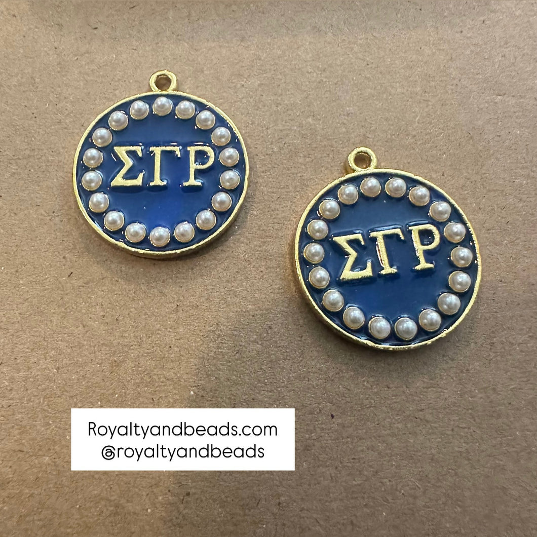 Pearl Blue Sigma charms.