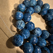 Load image into Gallery viewer, Blue agate beads