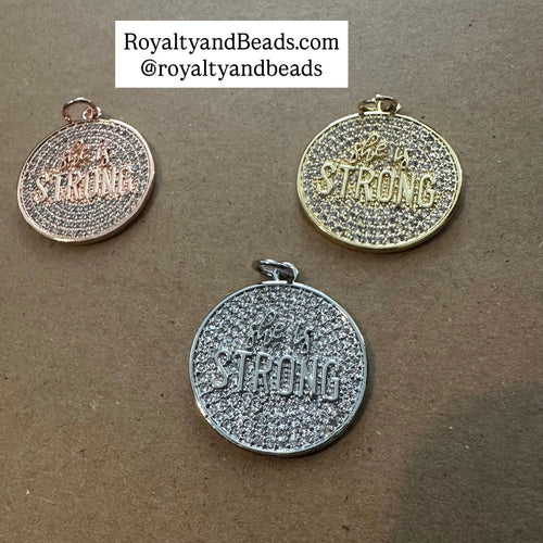 Pave Strong charm