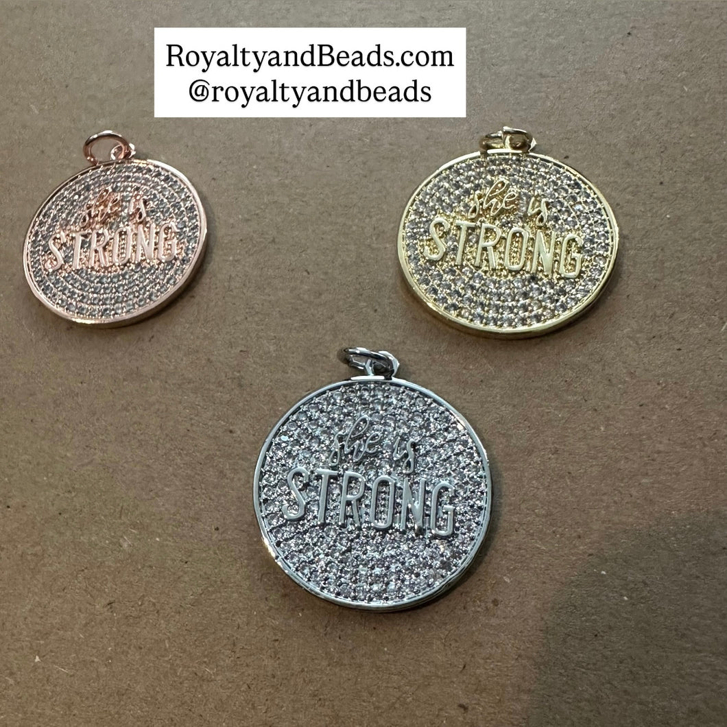 Pave Strong charm
