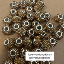 Load image into Gallery viewer, Golden big hole beads.