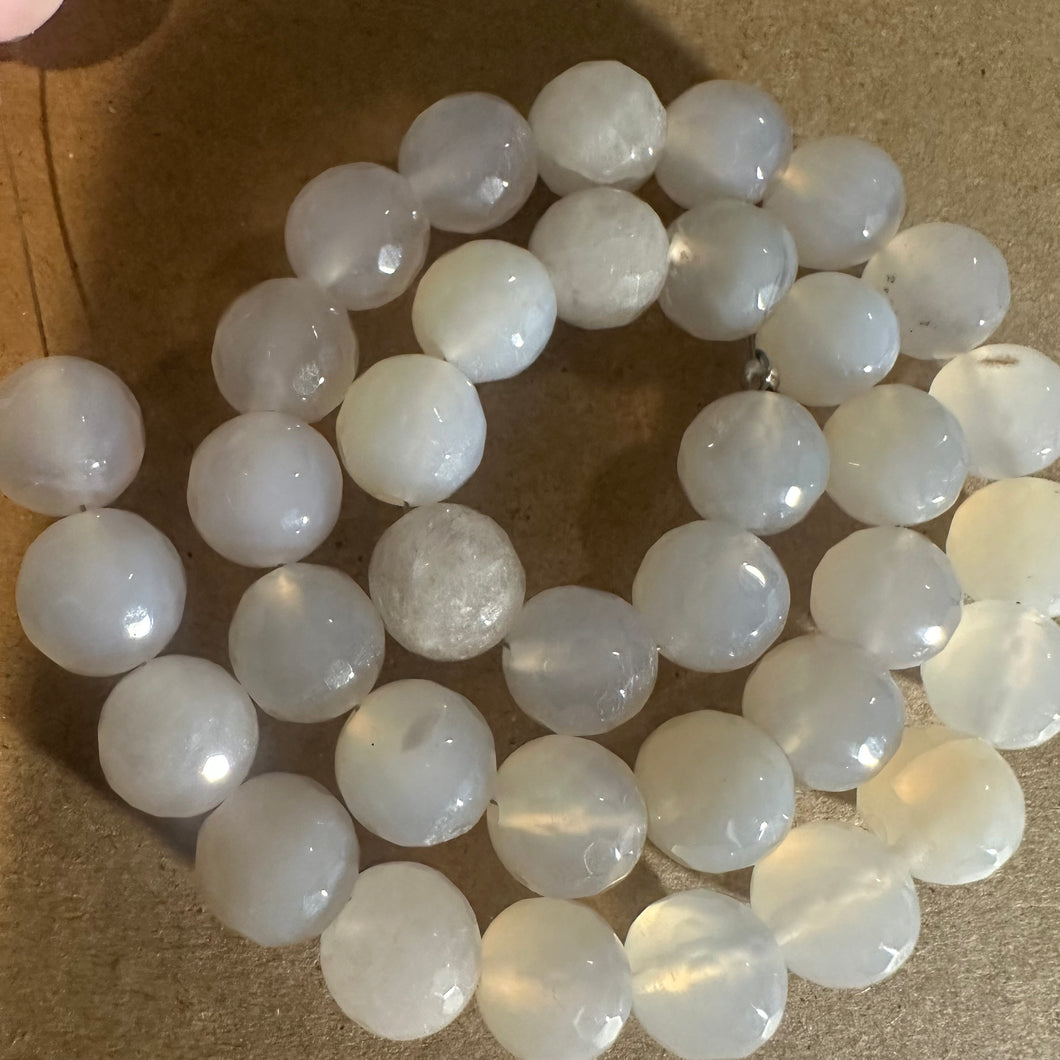 Milky white beads