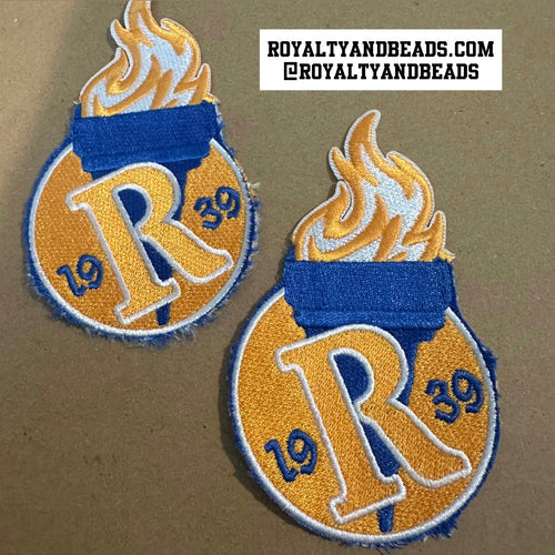 Distressed Rhoer patch (iron on)