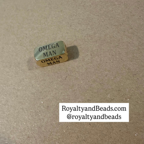 Omega man block charm.