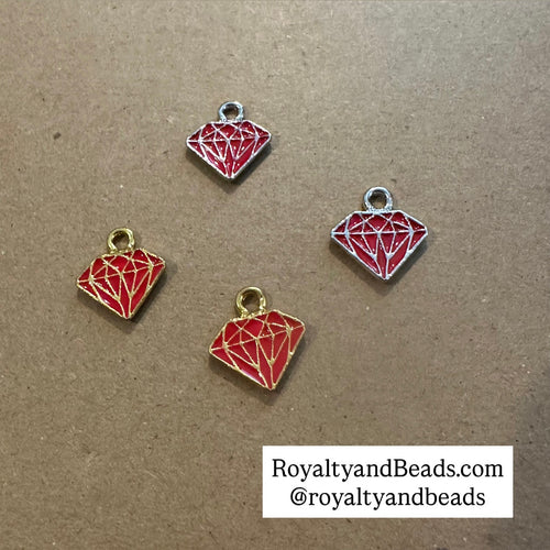 Red diamond charm.