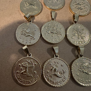 Zodiac charms (gold)