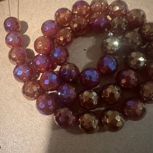 Red agate beads