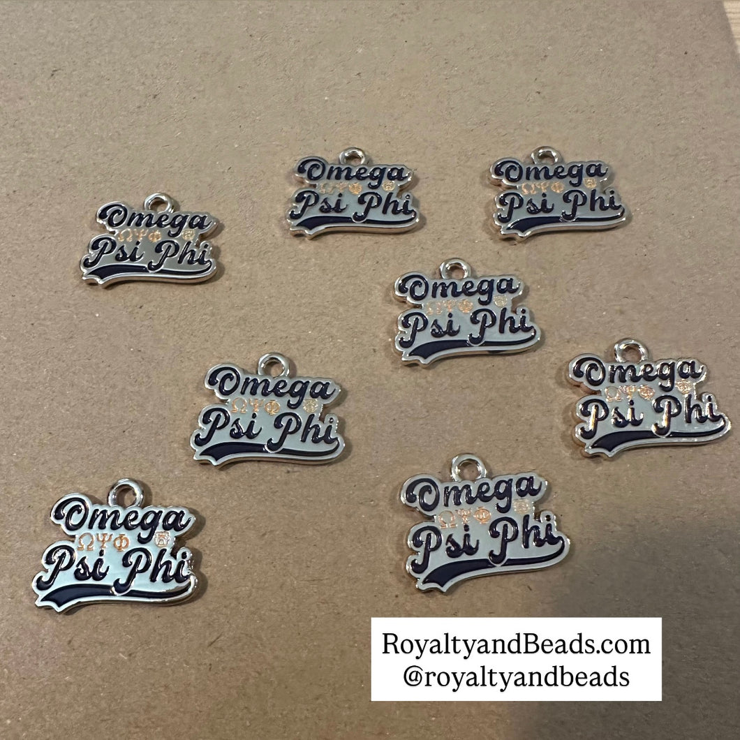 Gold Omega Psi Phi charm