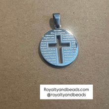 Load image into Gallery viewer, Our father charm (cross)
