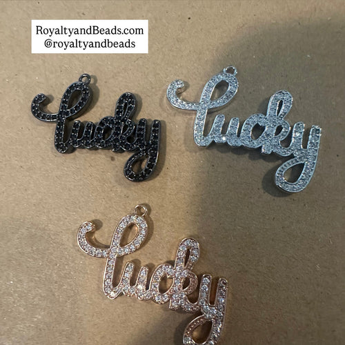 Pave lucky charm.