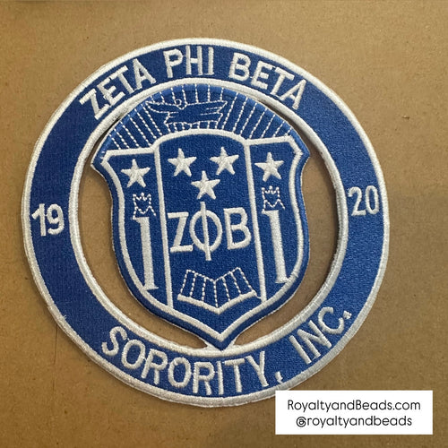 Zeta Phi Beta patch.