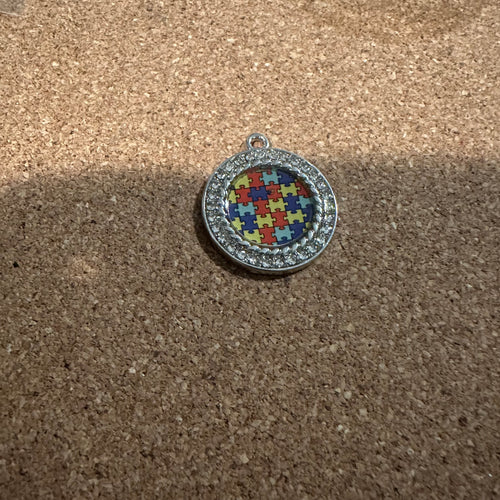 Autism circle Puzzle charm.