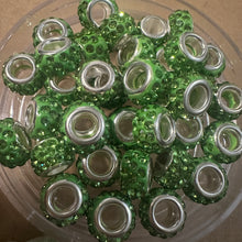 Load image into Gallery viewer, Green big hole beads.