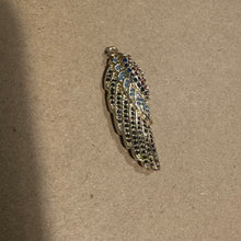 Load image into Gallery viewer, Gold pave angel wing charm.